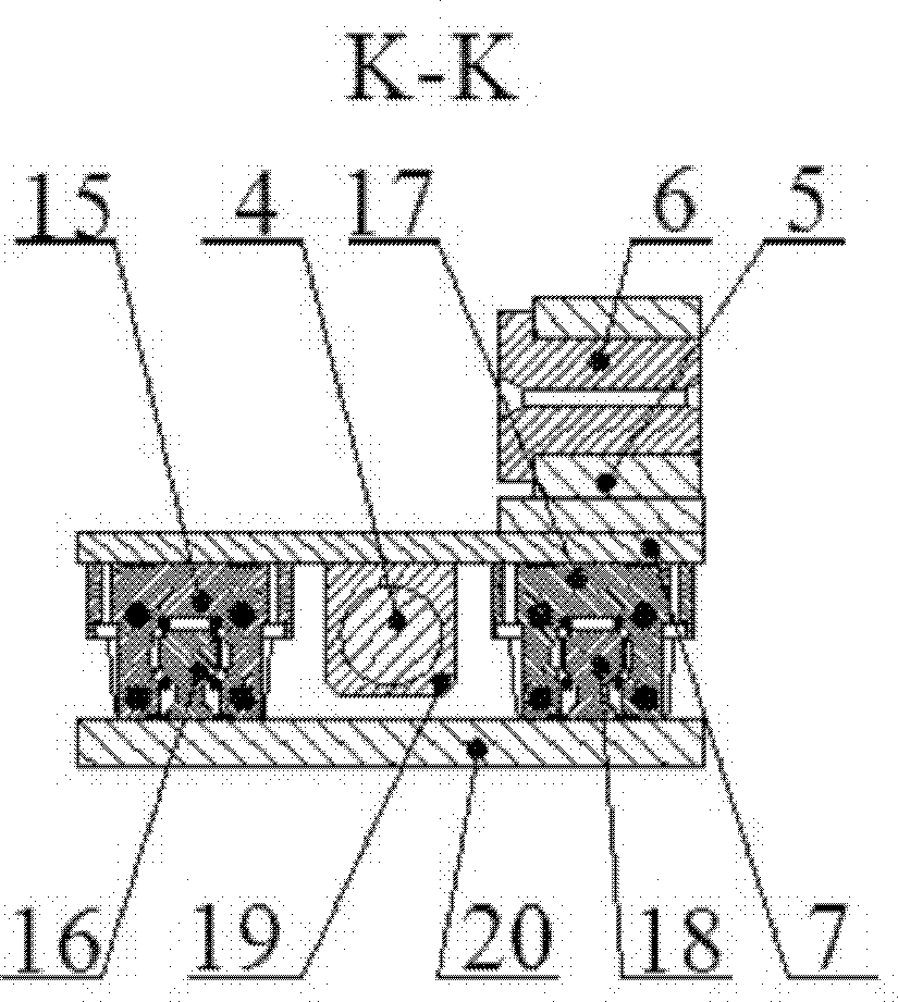 Opposite-cutting type blanking machine for driving linear motion of double screw rods by AC (Alternating Current) servo motor