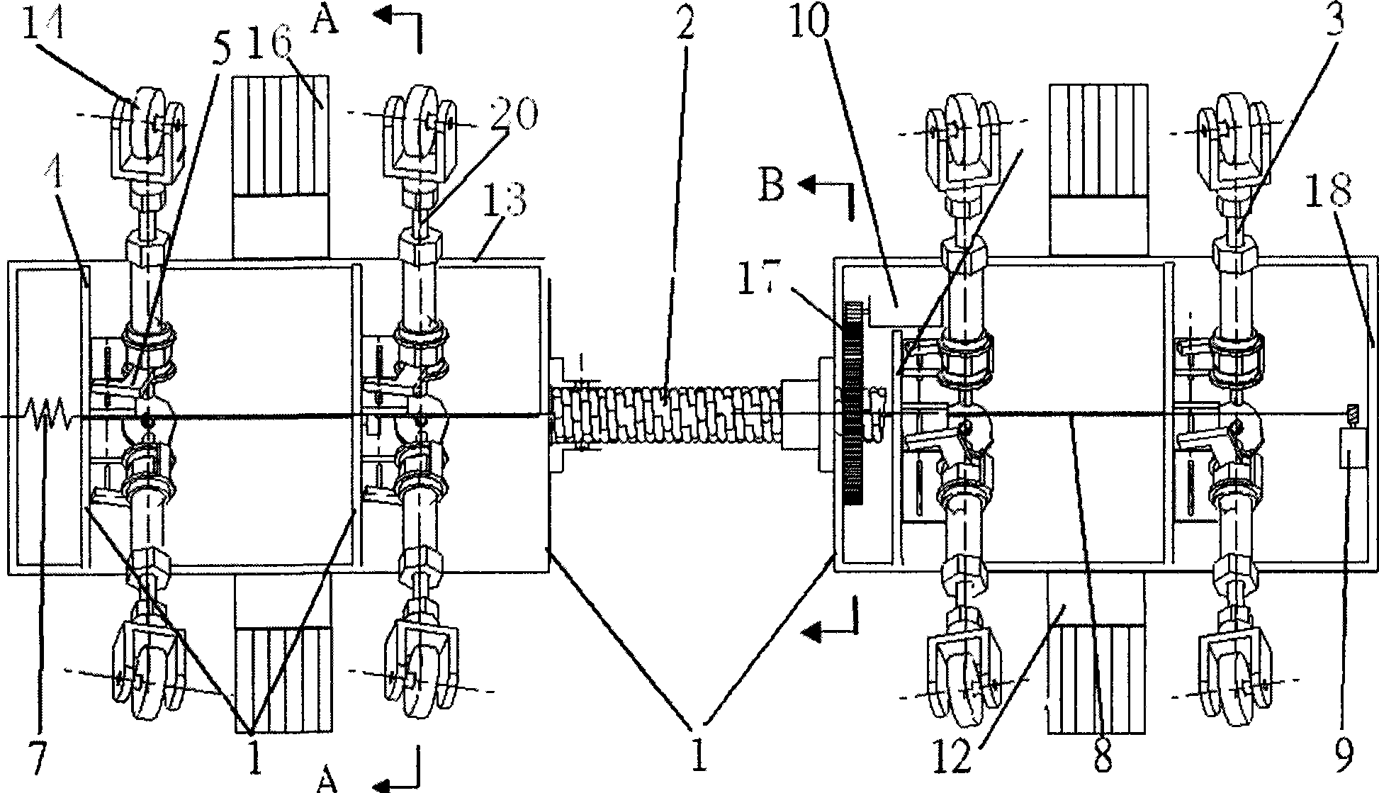 Pipe walking robot and control method thereof