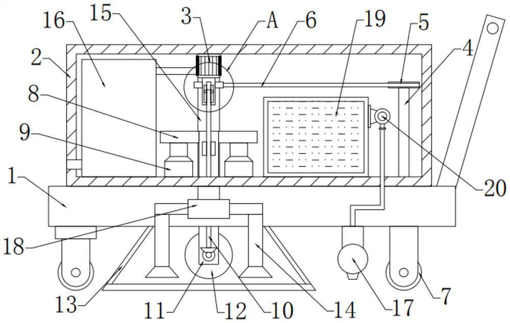 A pavement engraving machine