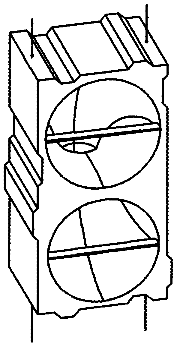 Volute type ecological wave dissipation structure