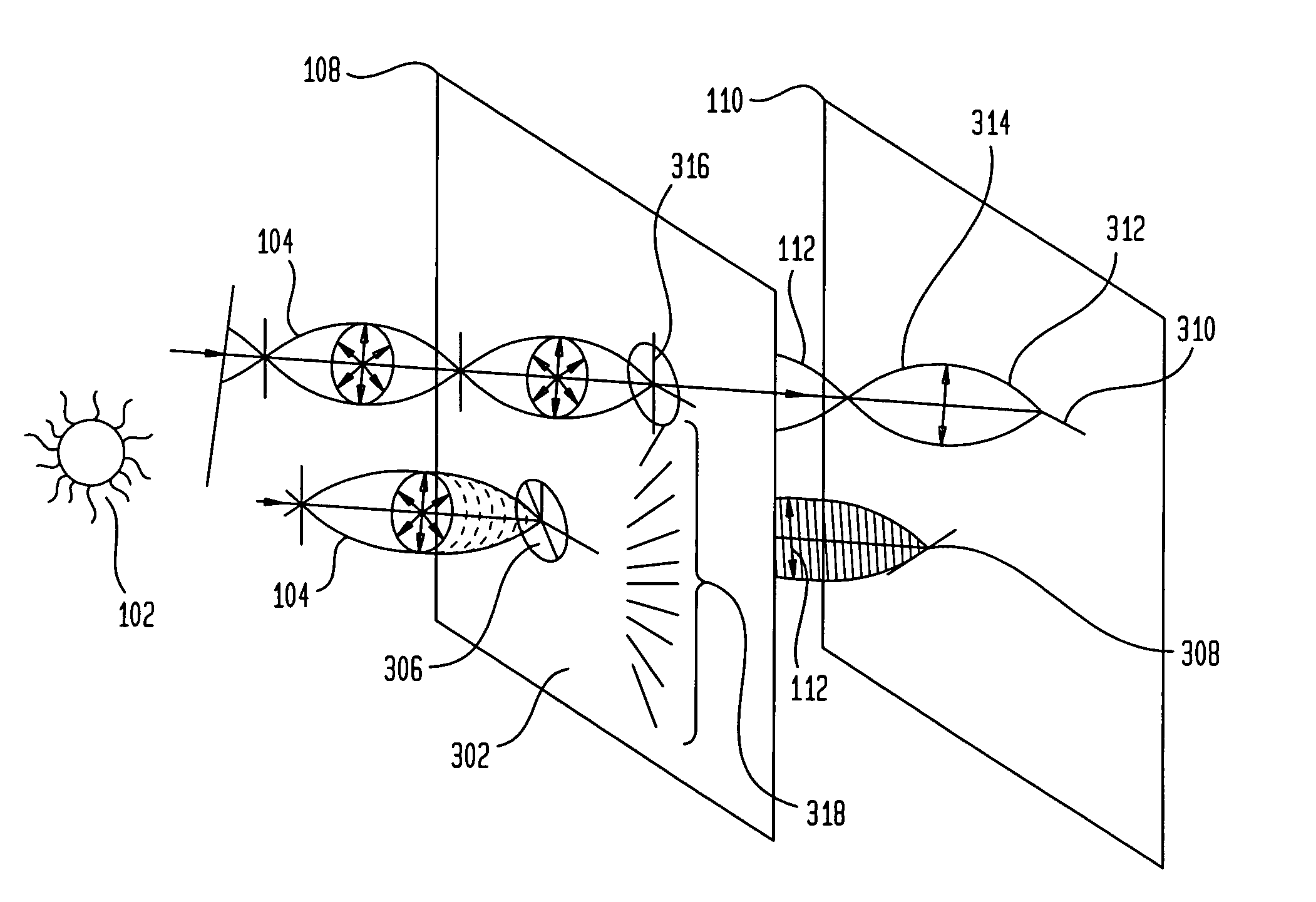 Non-circular, mechanically variable optical attenuator