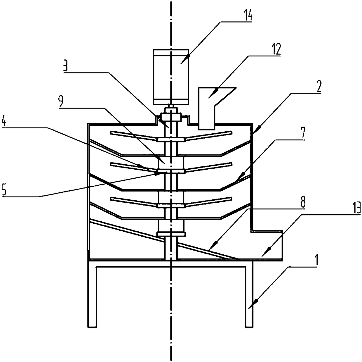 Sheep excrement treatment device