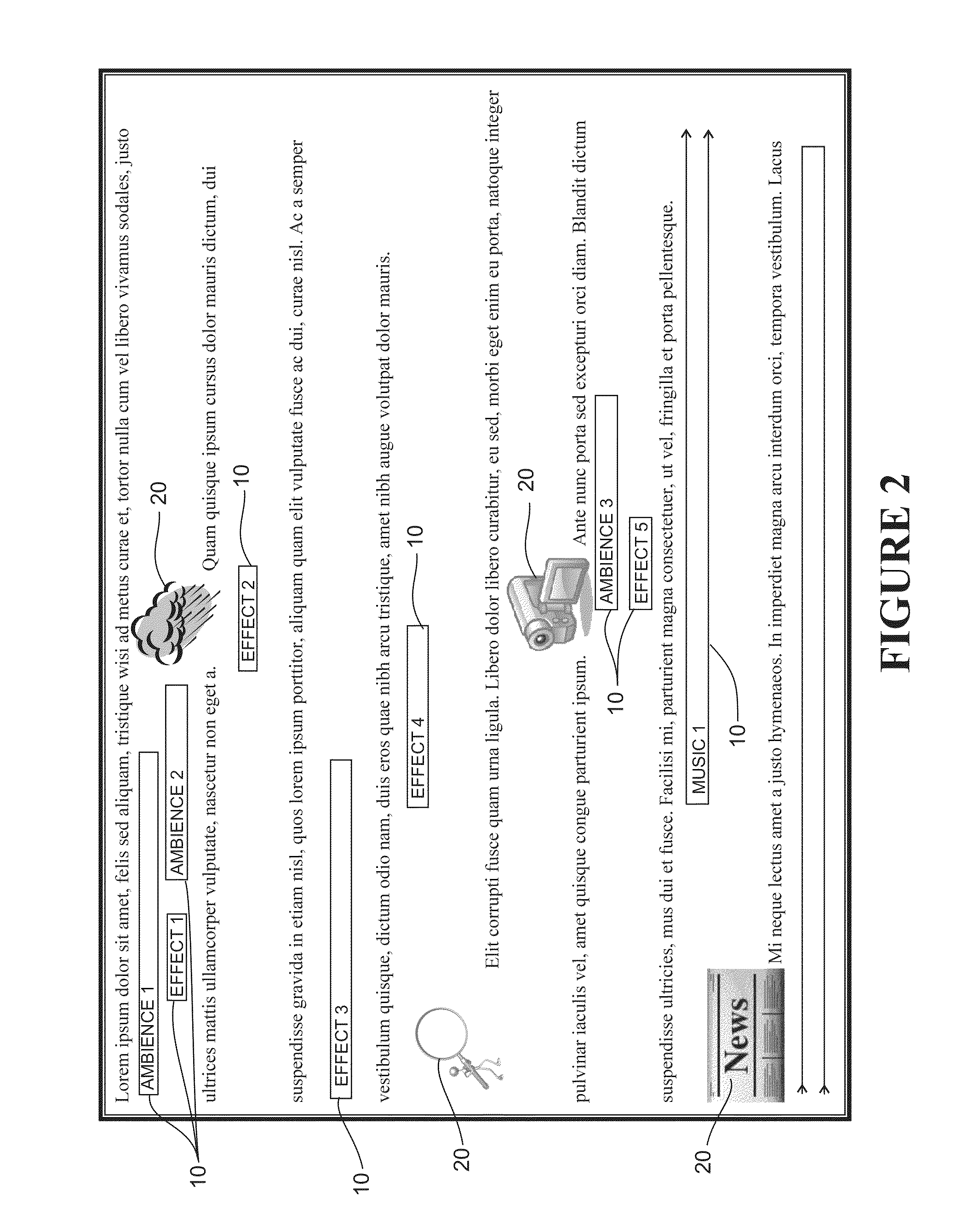 Creation system for producing synchronised soundtracks for electronic media content