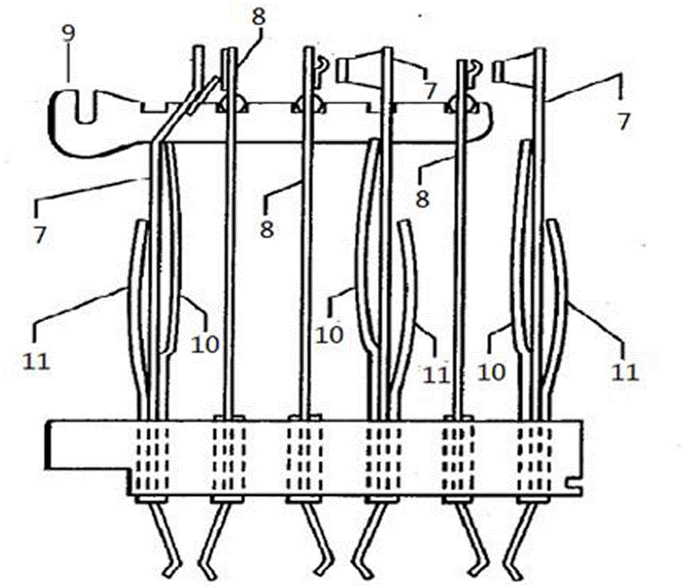 Novel railway signal relay contact system