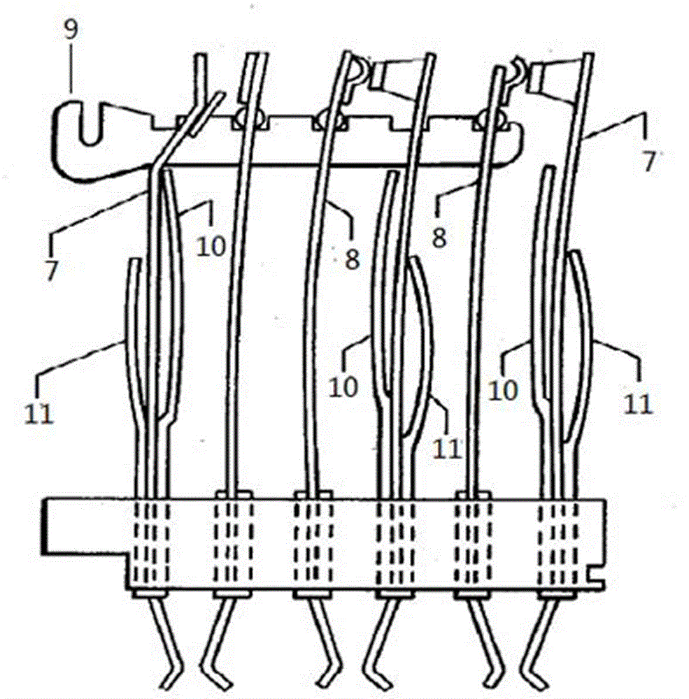 Novel railway signal relay contact system