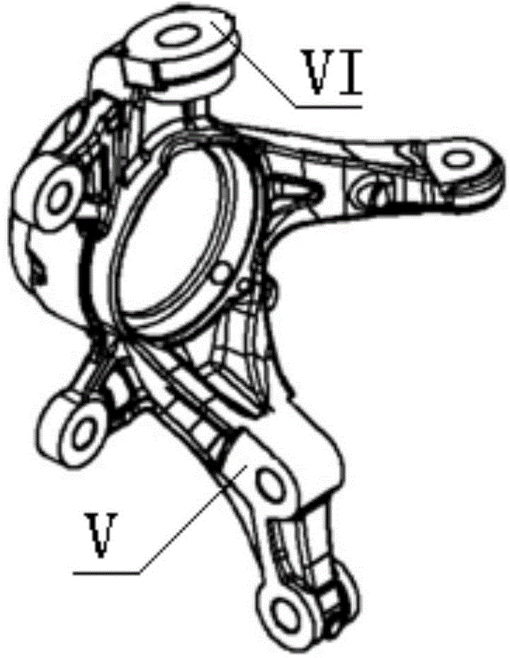 A special fixture for testing the surface roughness of steering knuckle