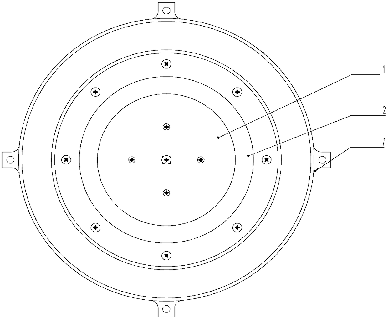 Satellite-borne high-precision navigation positioning antenna