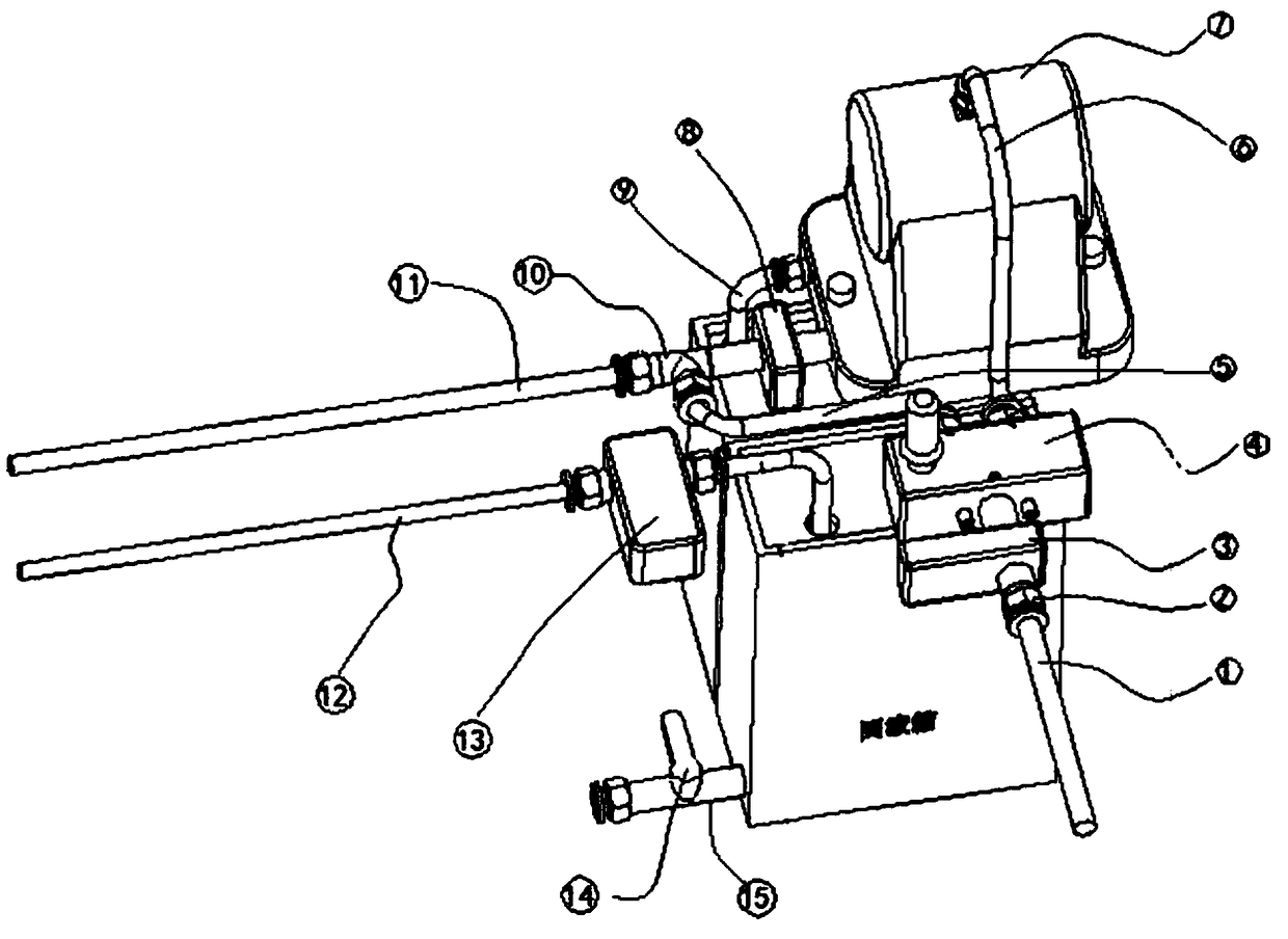 Die water path cleaning device