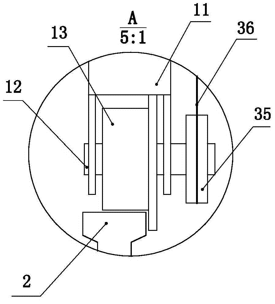 Lifting platform with automatic moving rail