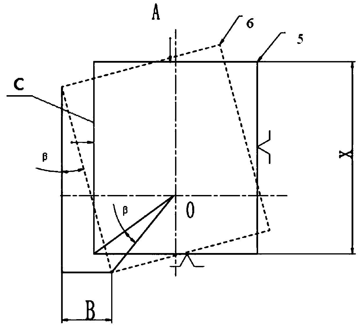 Fixed-starting-point rectangular internal thread manufacturing method