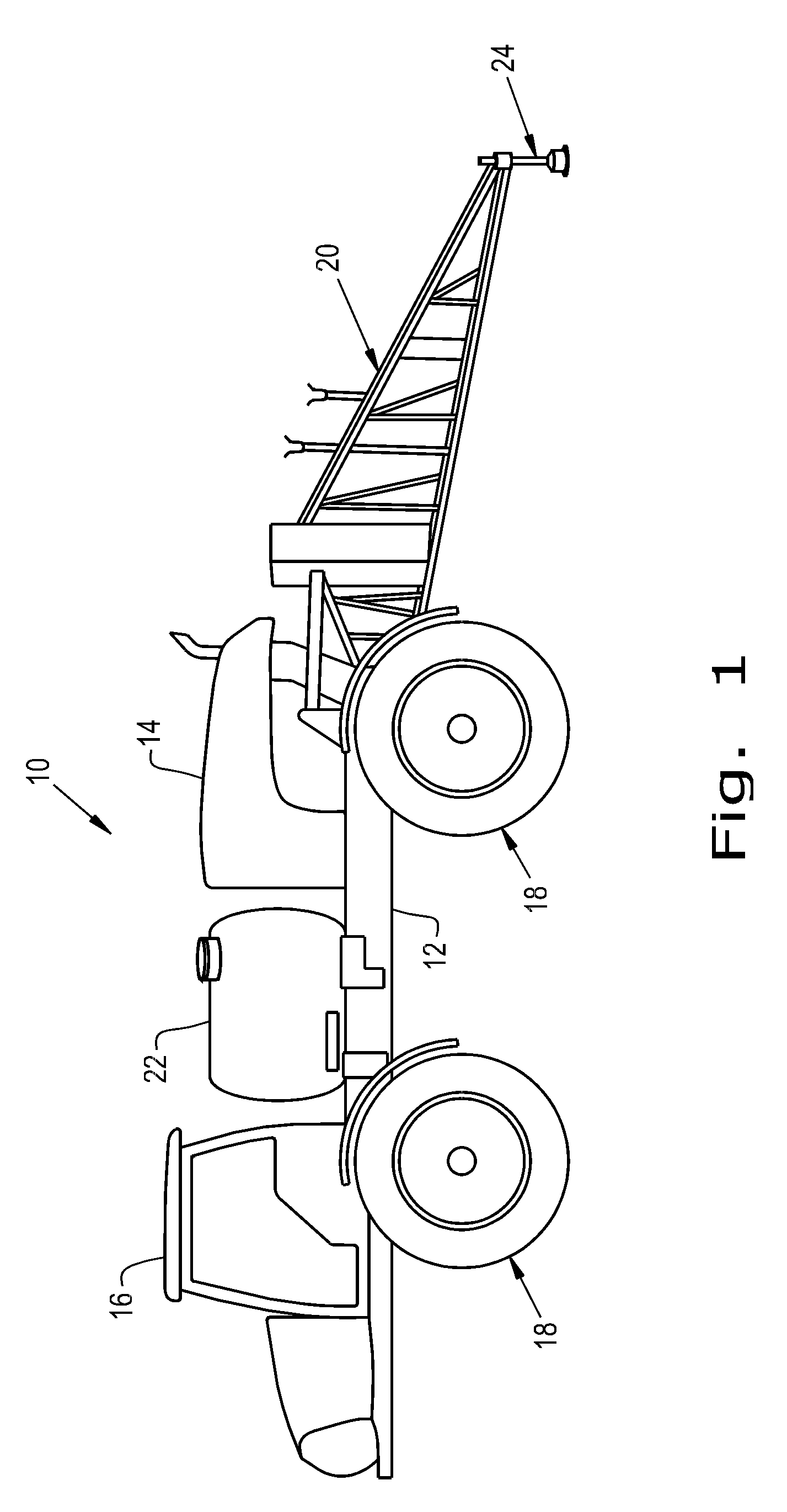 Liquid dispensing equipment with active suspension system