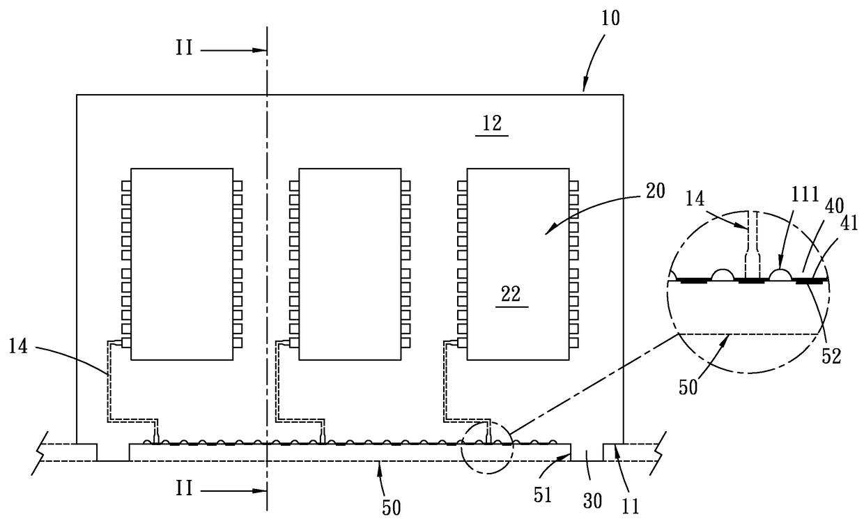 Circuit module having surface-mount pads on a lateral surface for connecting with a circuit board