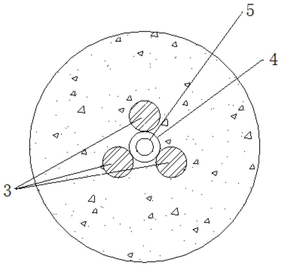 Rapid precipitation construction method for anti-floating anchor rod