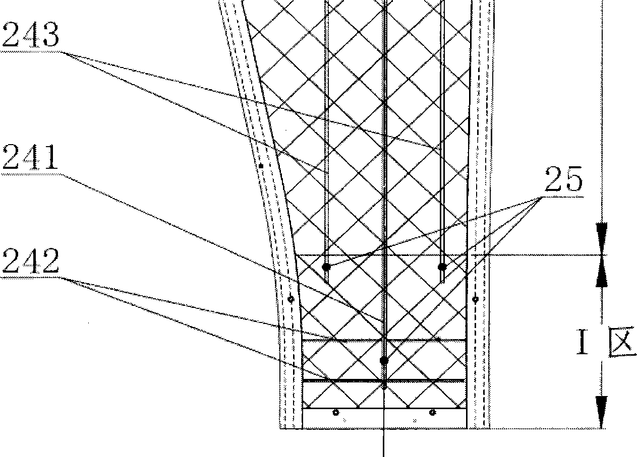 Megawatt level composite material wind electricity blade vacuum guiding and forming technique