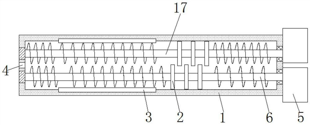 Co-rotating differential asymmetric twin-screw extruder capable of achieving continuous extruding and machining method thereof