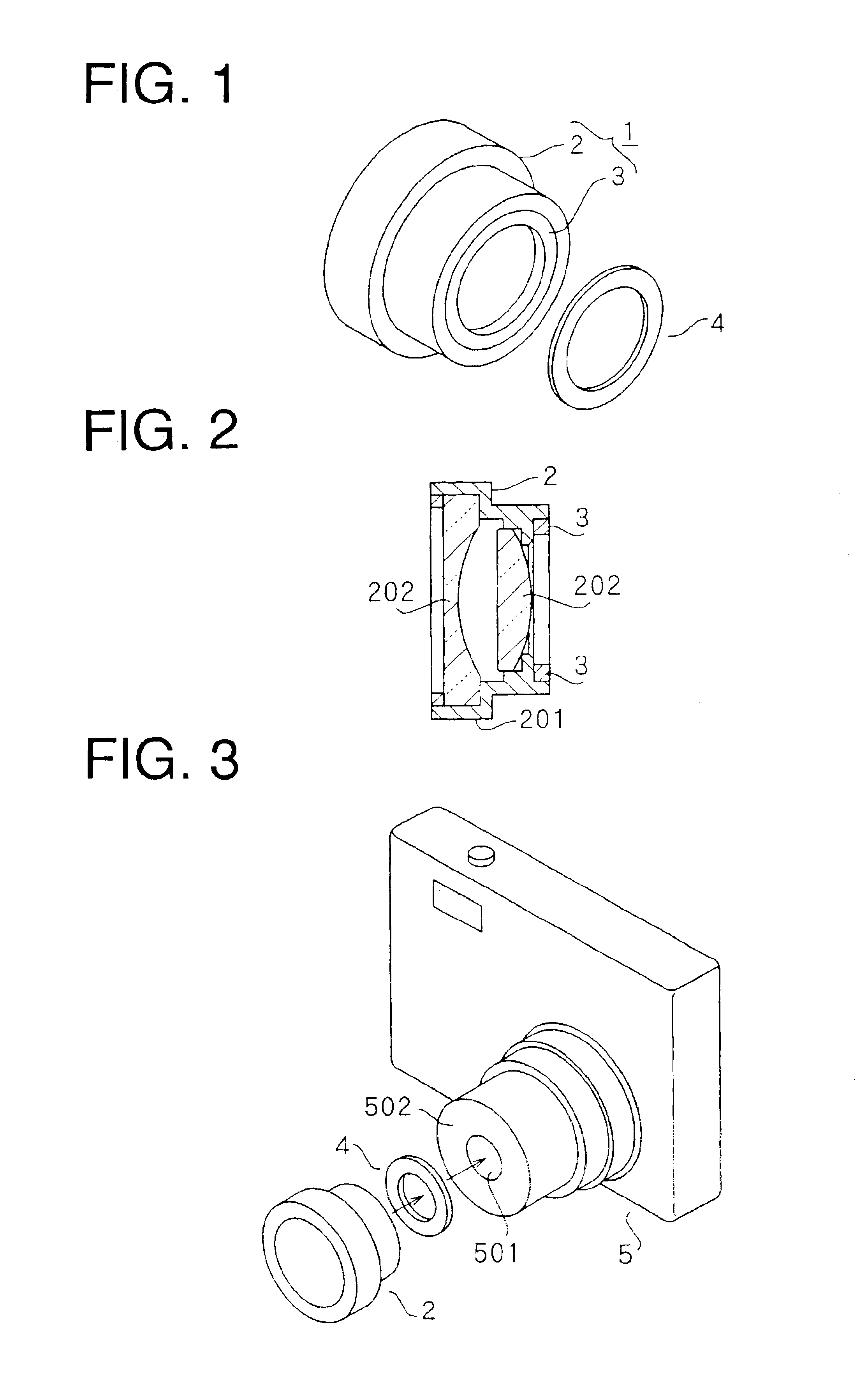 Auxiliary lens for camera and the like