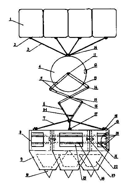 Bowl-shaped floating artificial reef and throwing device