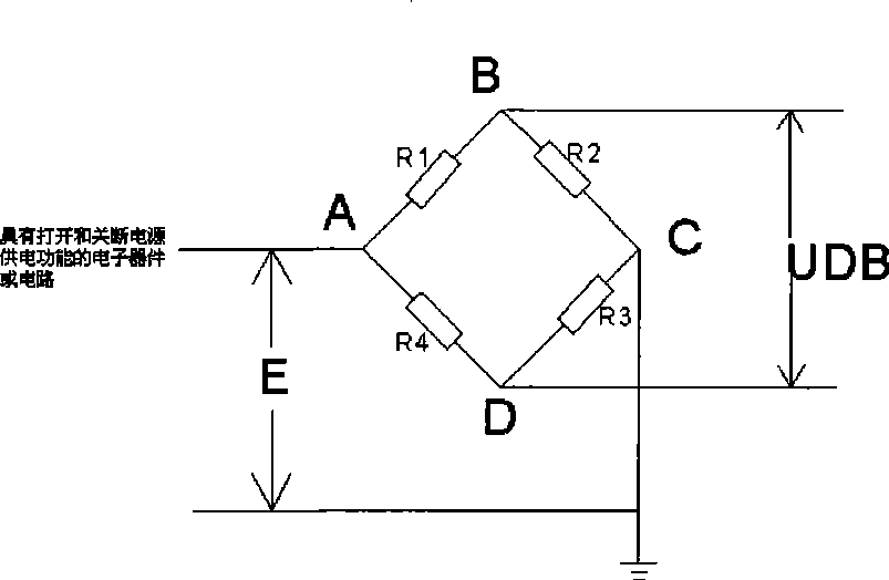 Resistance strain type sensor feed circuit and voltage control method