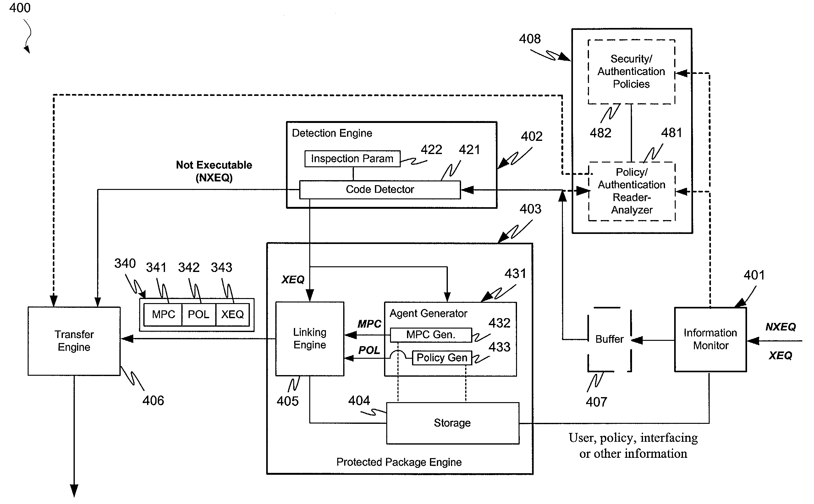 Malicious mobile code runtime monitoring system and methods