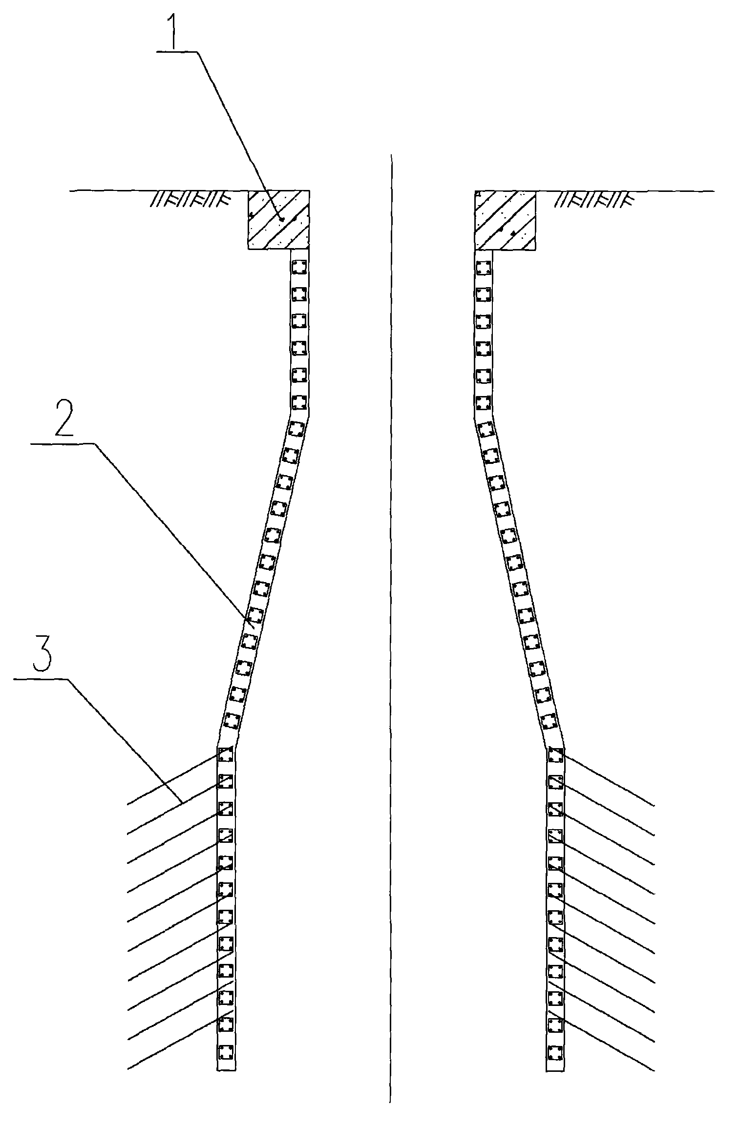 Process for constructing shield rapid inspection shaft