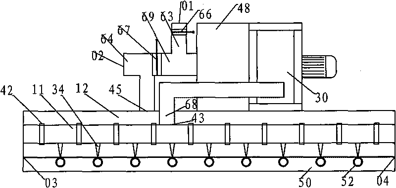 Built-in dispersed heating type drying equipment