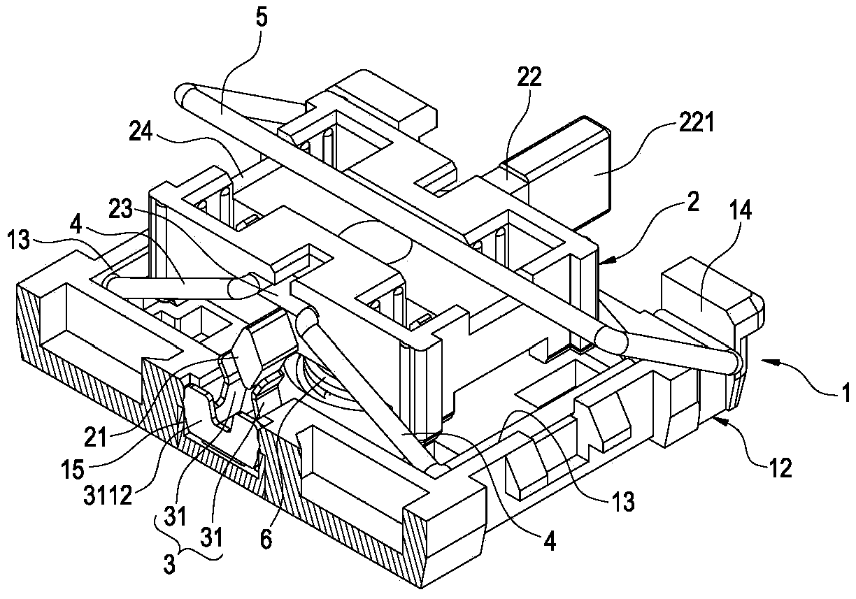 Button structure capable of generating feeling of section