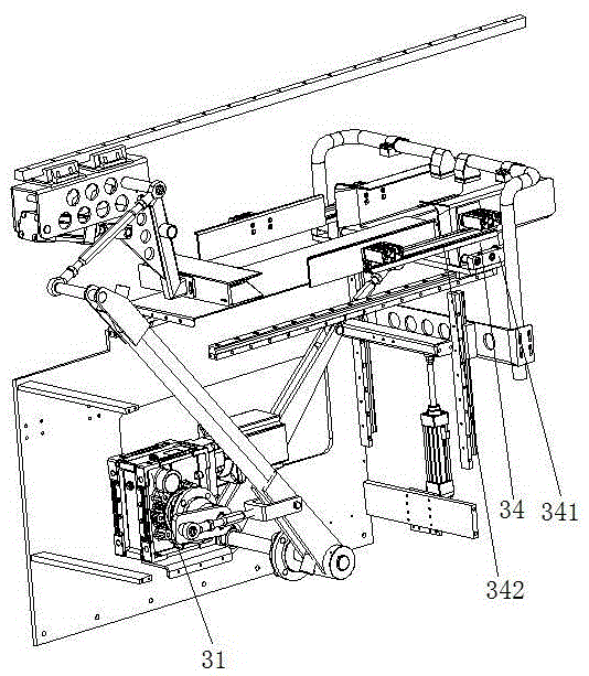 Material holding and conveying device of prefabricated bag packaging machine