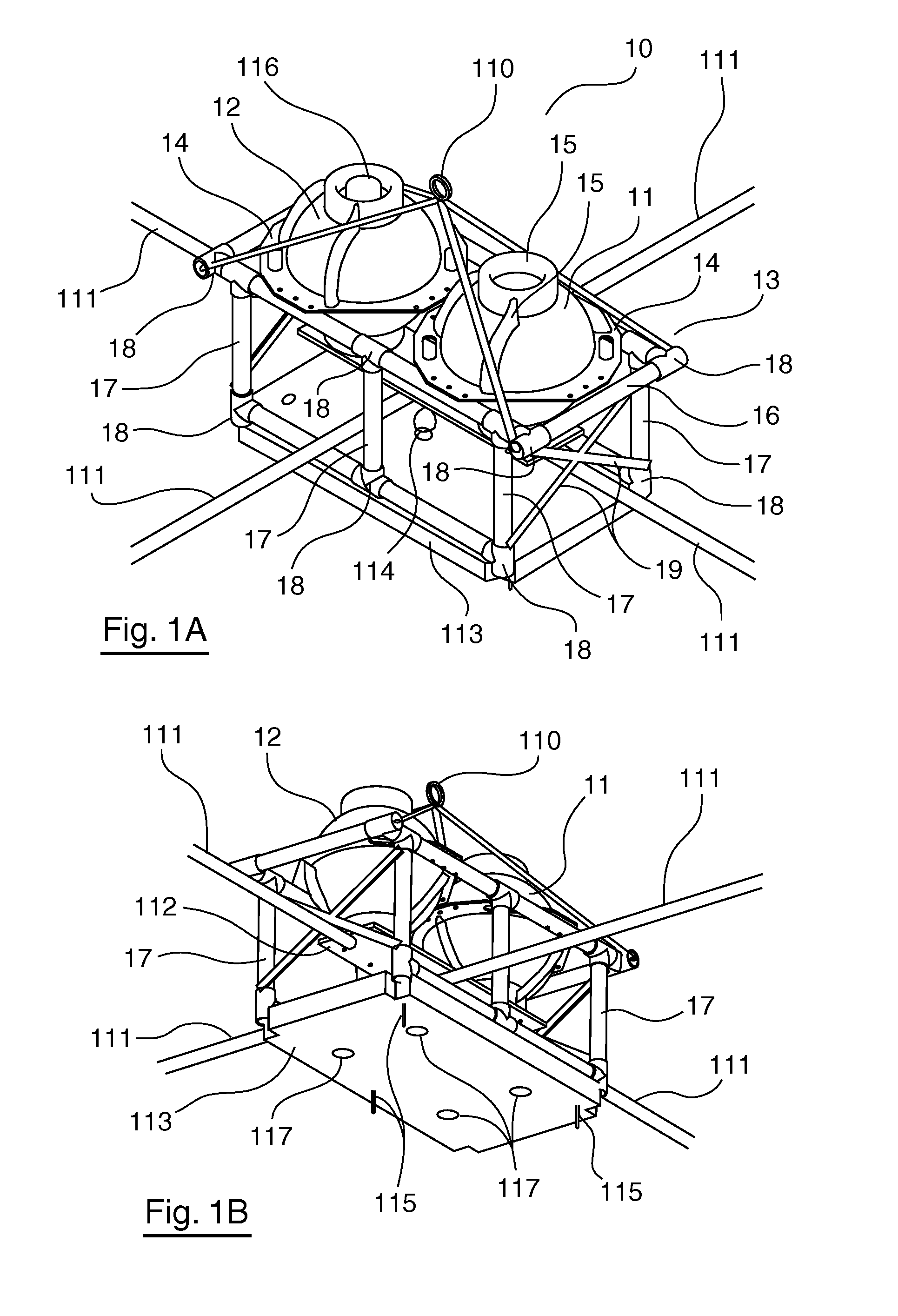 Geophysical measurement device for natural soil resource exploration in aquatic environment