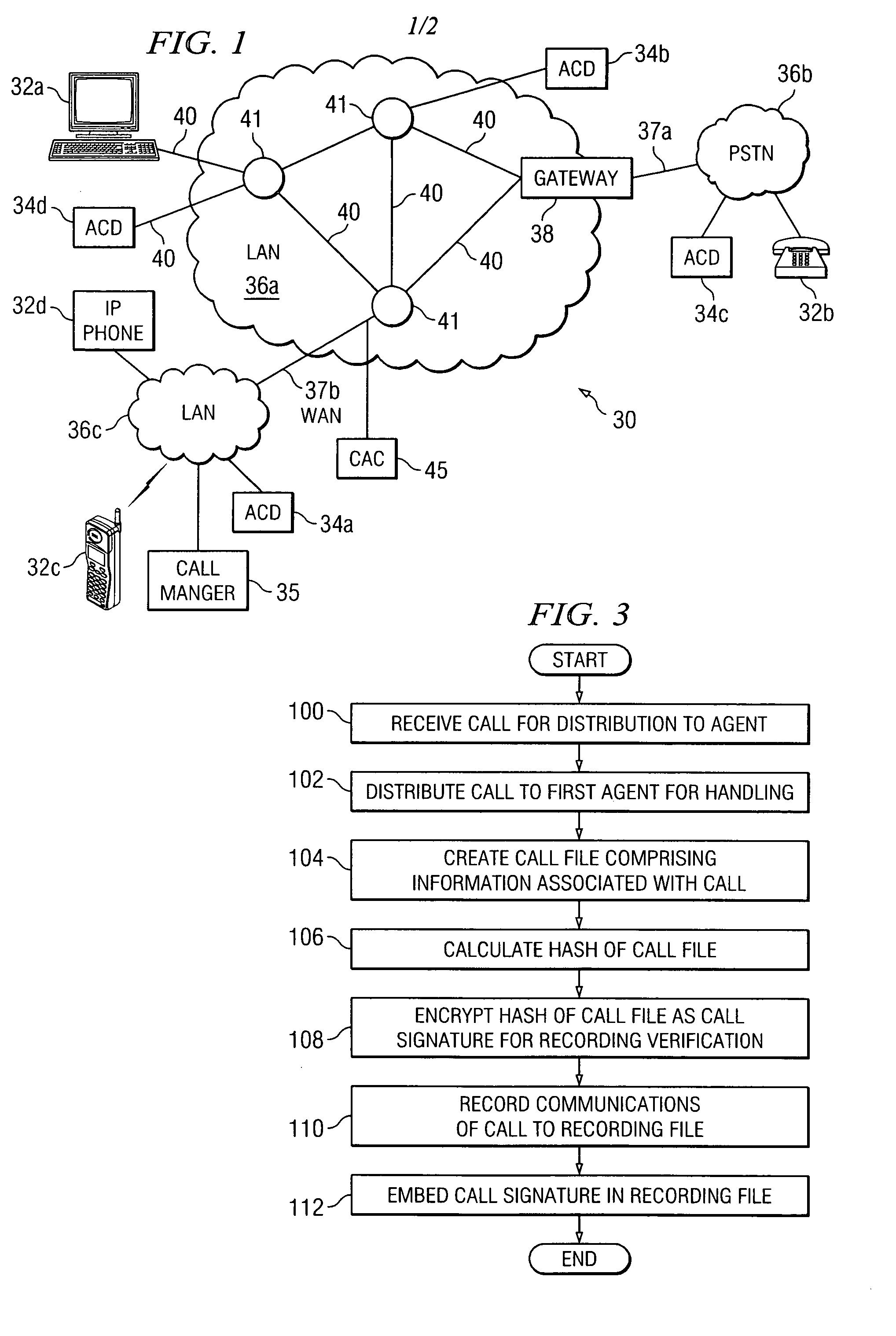 Method and system for recording automatic call distributor calls