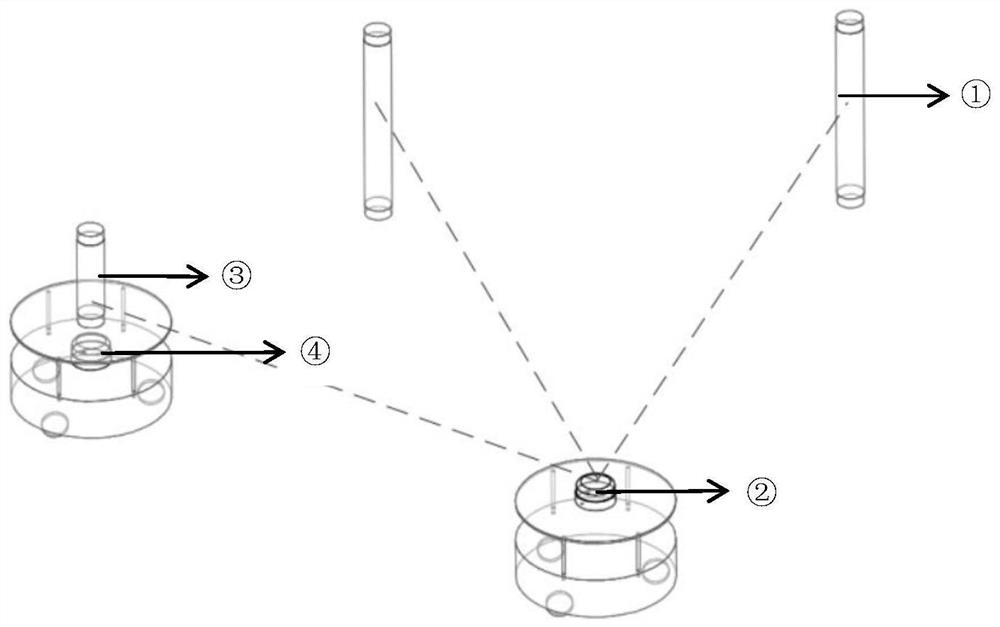 Cluster robot cooperative positioning system and method