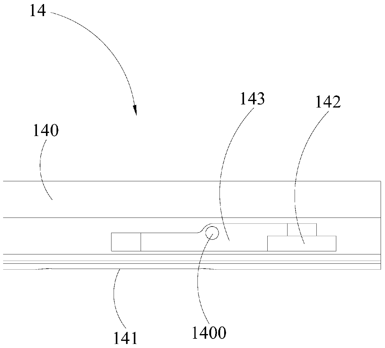 A button structure and terminal equipment