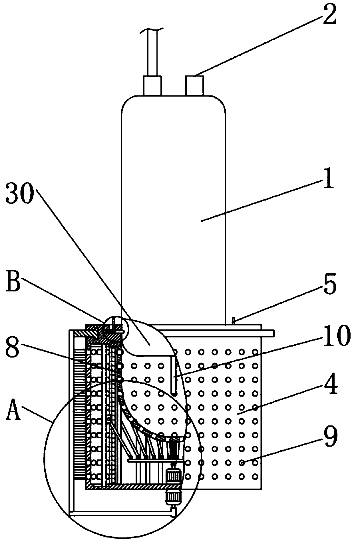 Protection and filtering device for underwater sensor