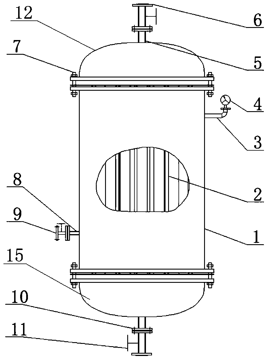 Low-pressure cross-flow type filtering device, system and method