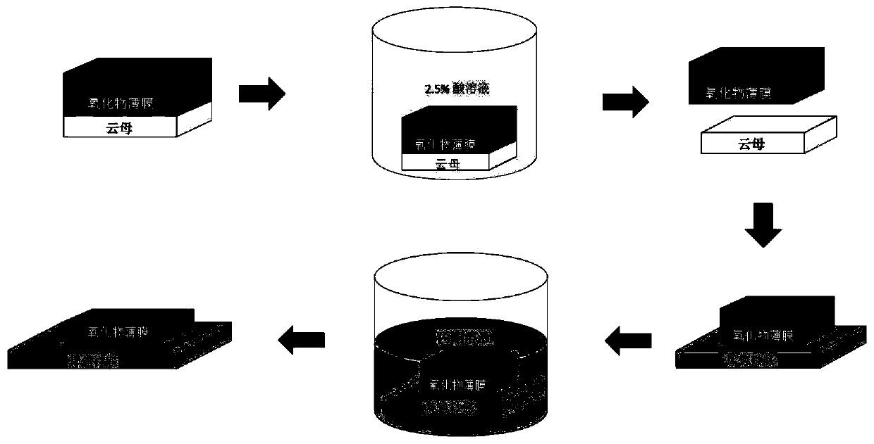 Method for obtaining large-area high-quality flexible self-supporting single-crystal oxide films based on van der Waals epitaxy