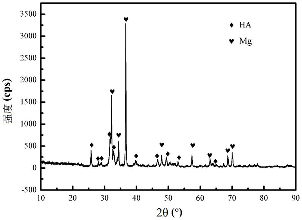 A method of preparing up-conversion and developing corrosion-resistant coating on the surface of magnesium alloy by using plasma spraying technology