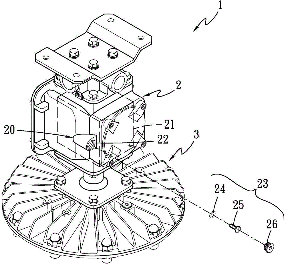 Method for testing LED explosion-proof lamp chamber and structure thereof