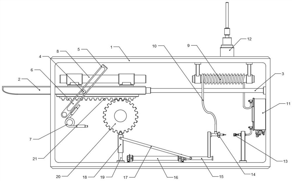 Intelligent internet-of-things type security door coded lock structure