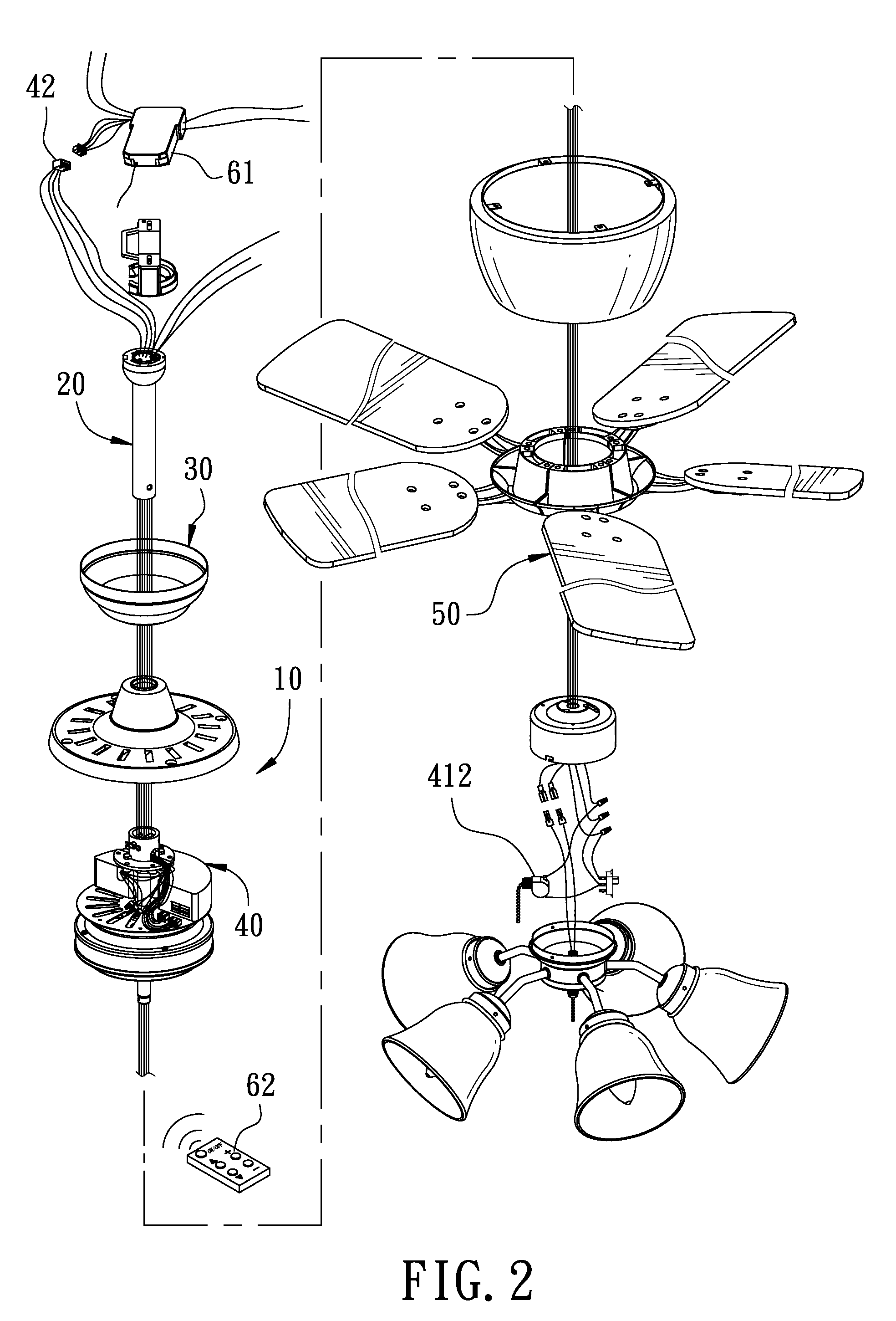 Changeover device of pull cord control and wireless remote control for a DC brushless-motor ceiling fan