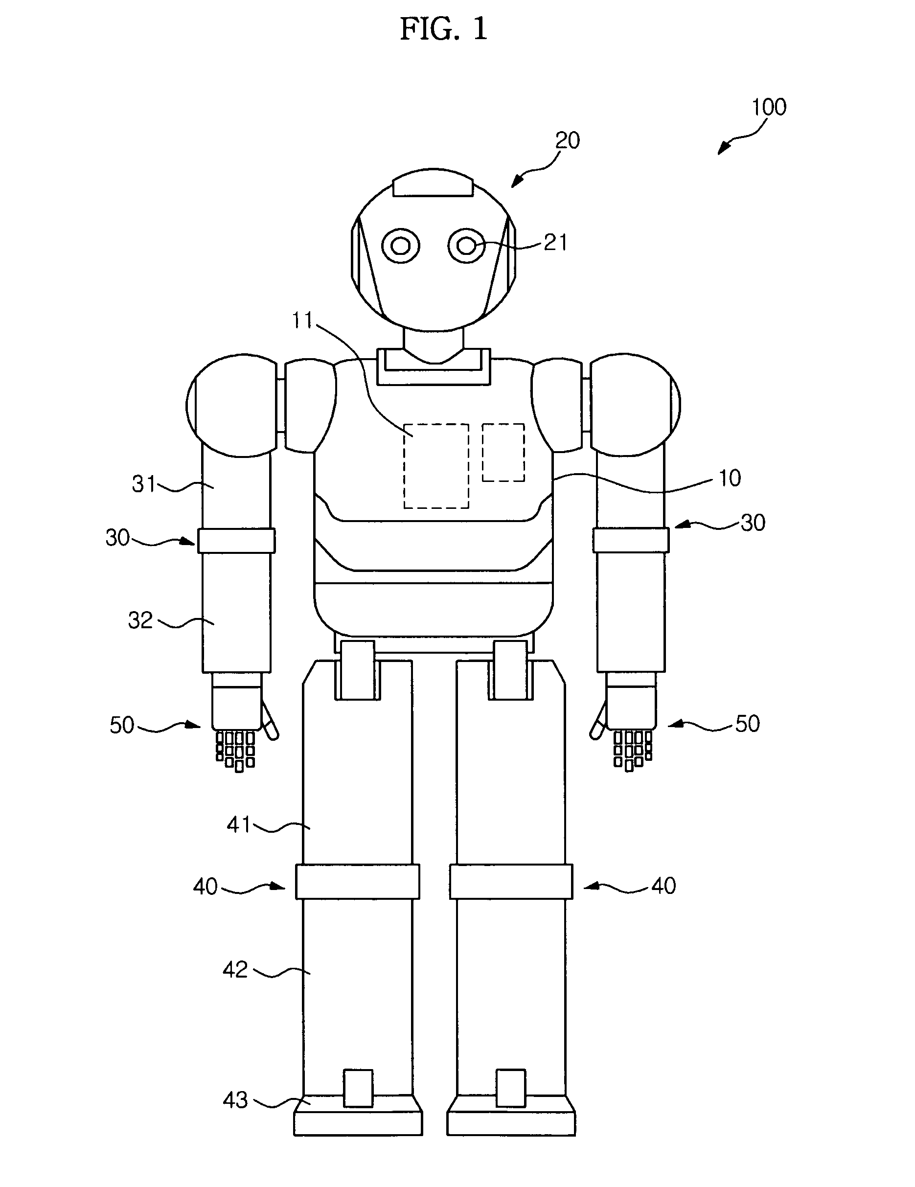 Robot hand and humanoid robot having the same