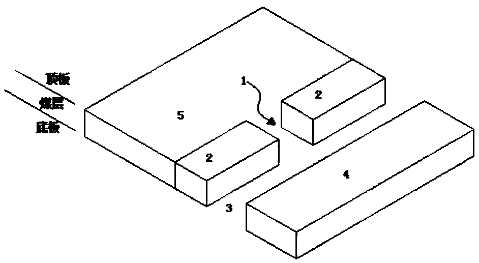 Underground reservoir artificial dam body with zigzag clamping grooves