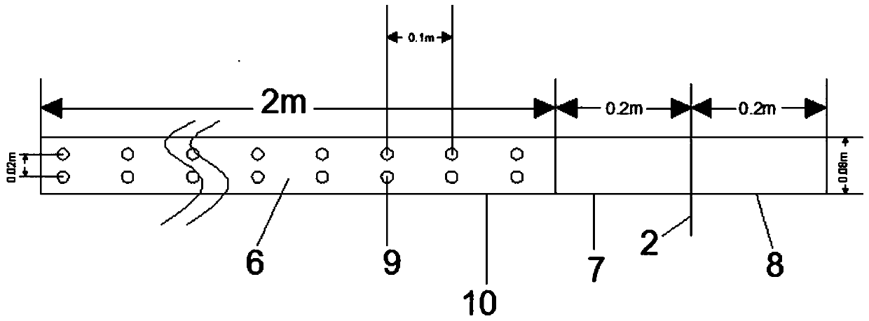 Underground reservoir artificial dam body with zigzag clamping grooves