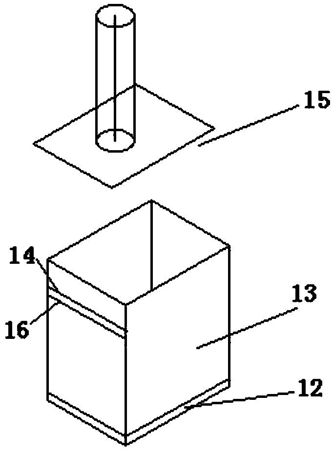 Underground reservoir artificial dam body with zigzag clamping grooves