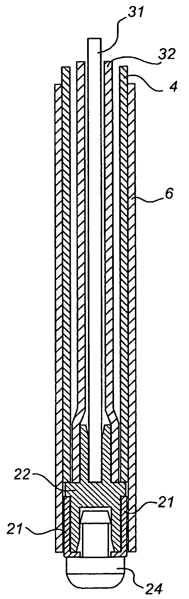 Electrode for Implantation in a Living Organ and a Method for Implanting the Elecrode