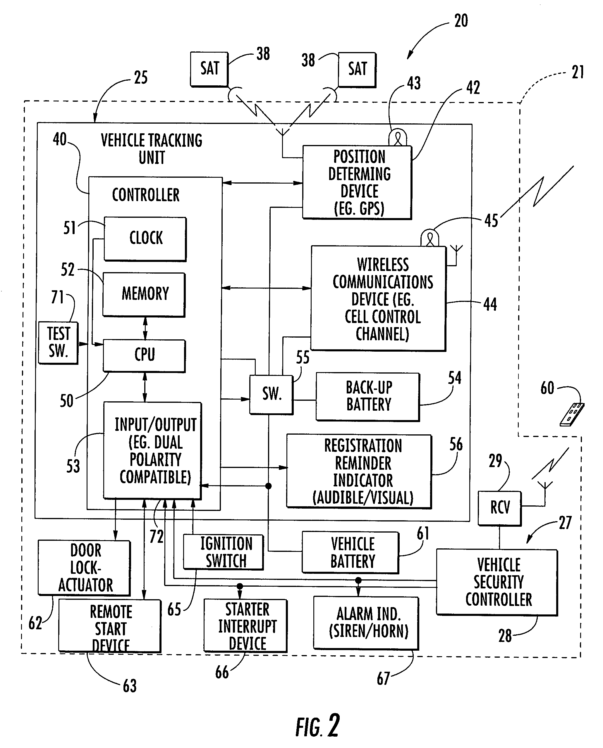 Vehicle tracking unit with downloadable codes and associated methods