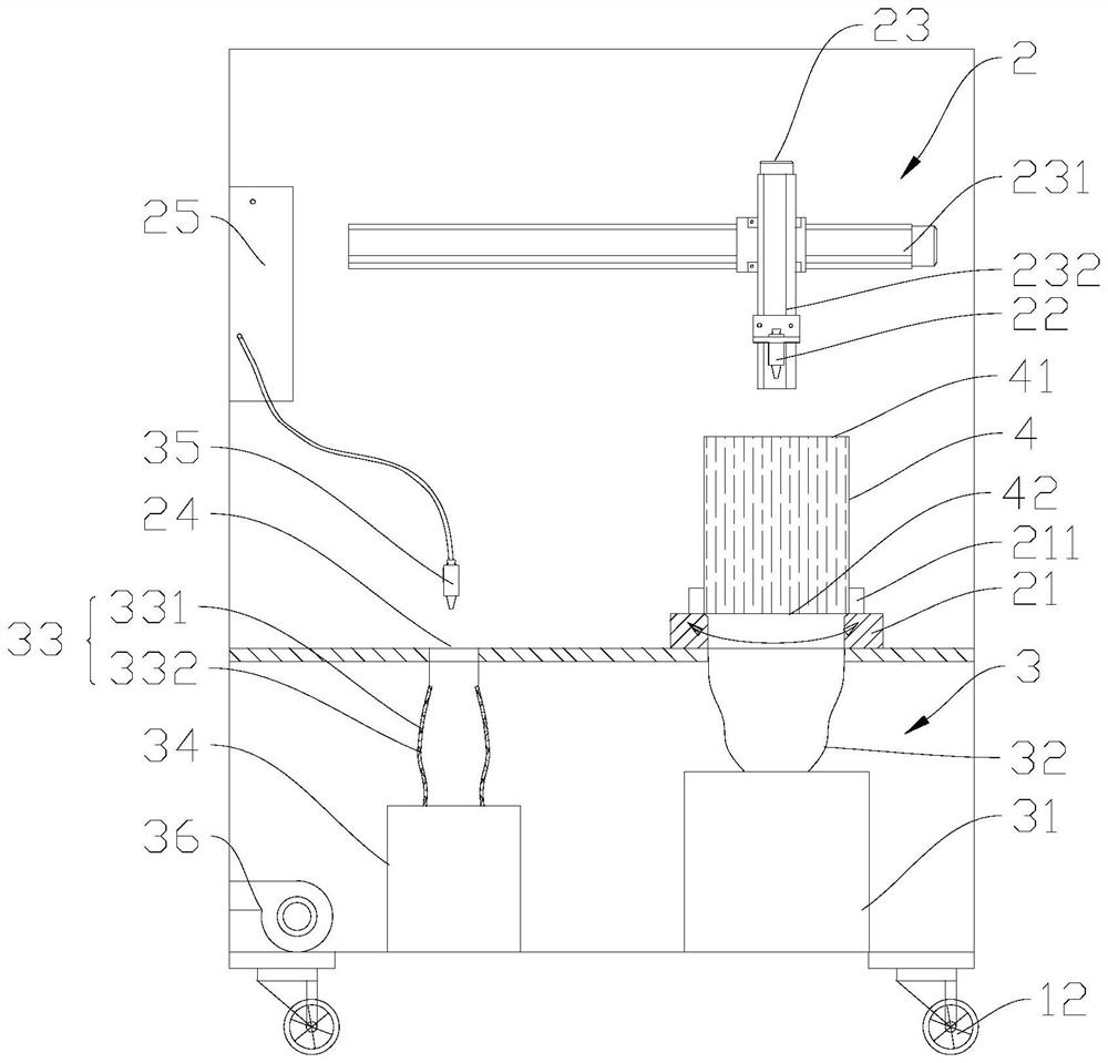 Cleaning device of particulate trap