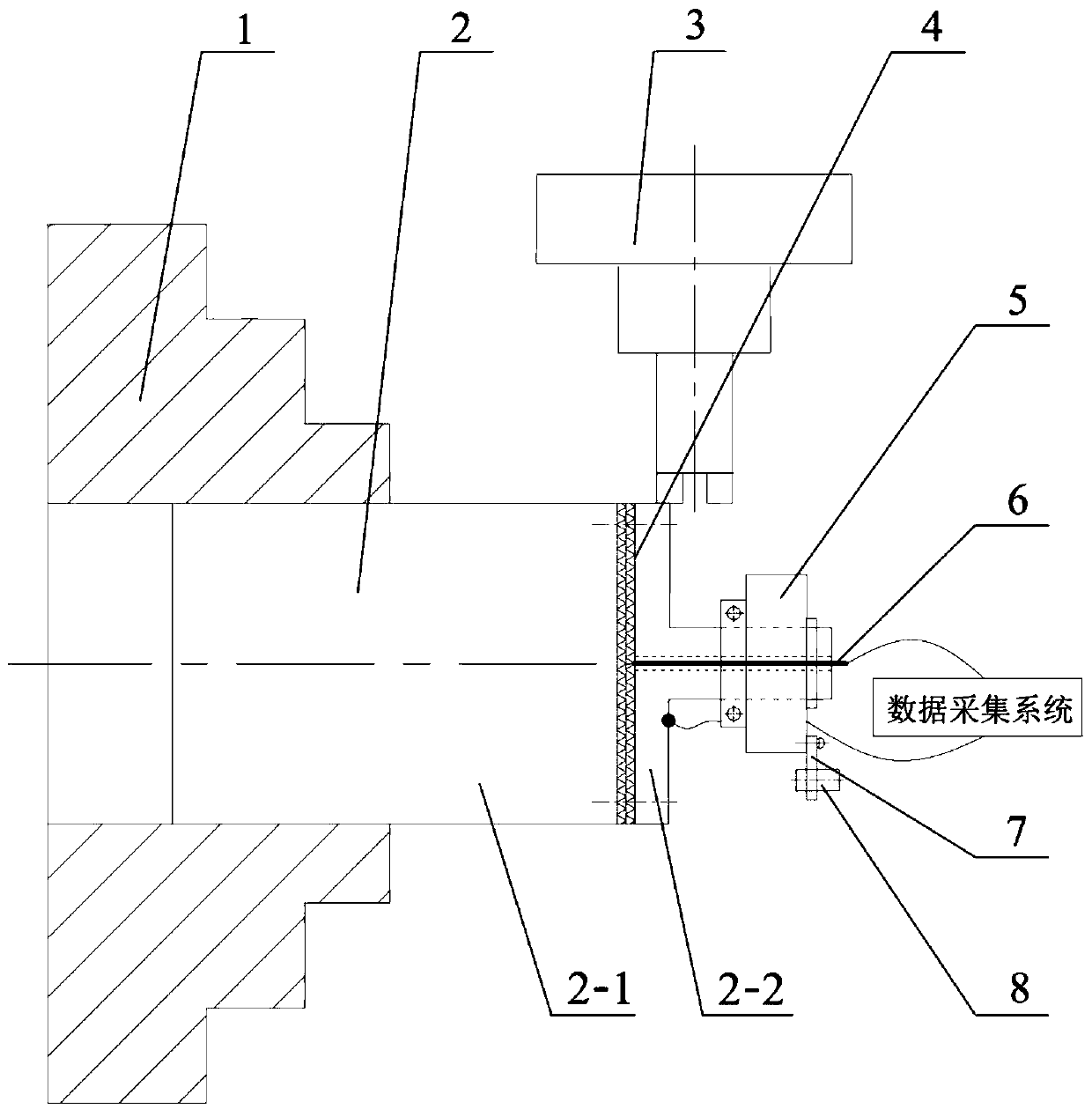 Accurate cutting temperature measuring device for turn-milling machining