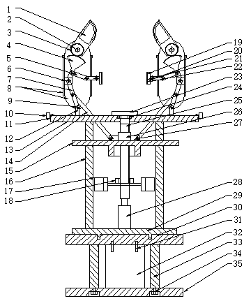 Tail end executing mechanism for picking manipulator