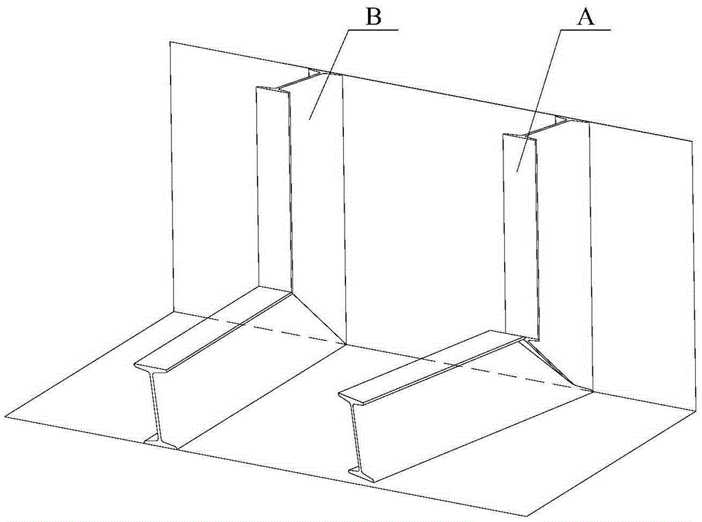 Butt joint structure of hopper plate and plate seam and hopper applying the butt joint structure