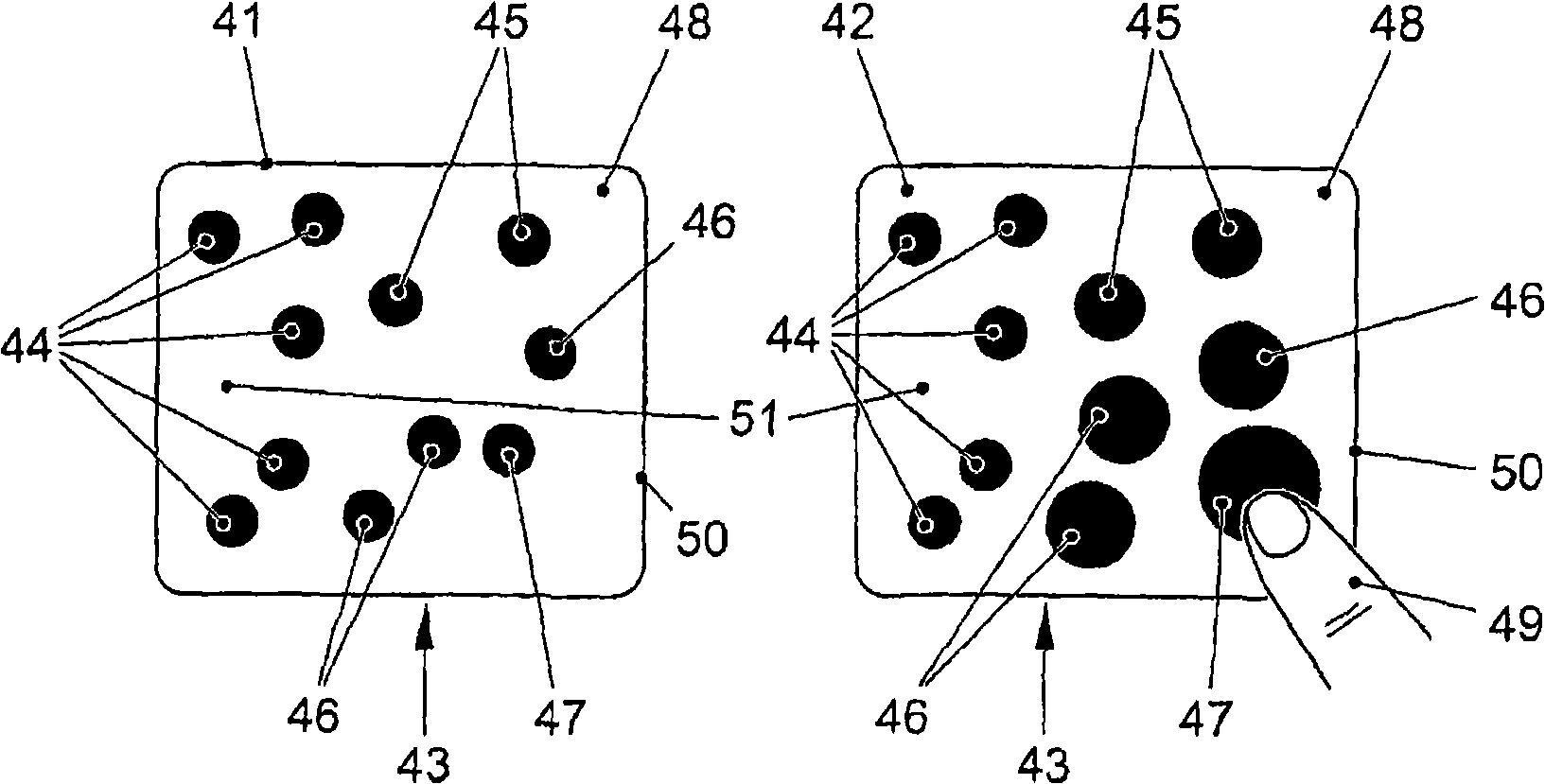 Interactive operating device and method for operating the interactive operating device