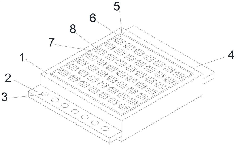 Mounting structure of fabricated health-care floor